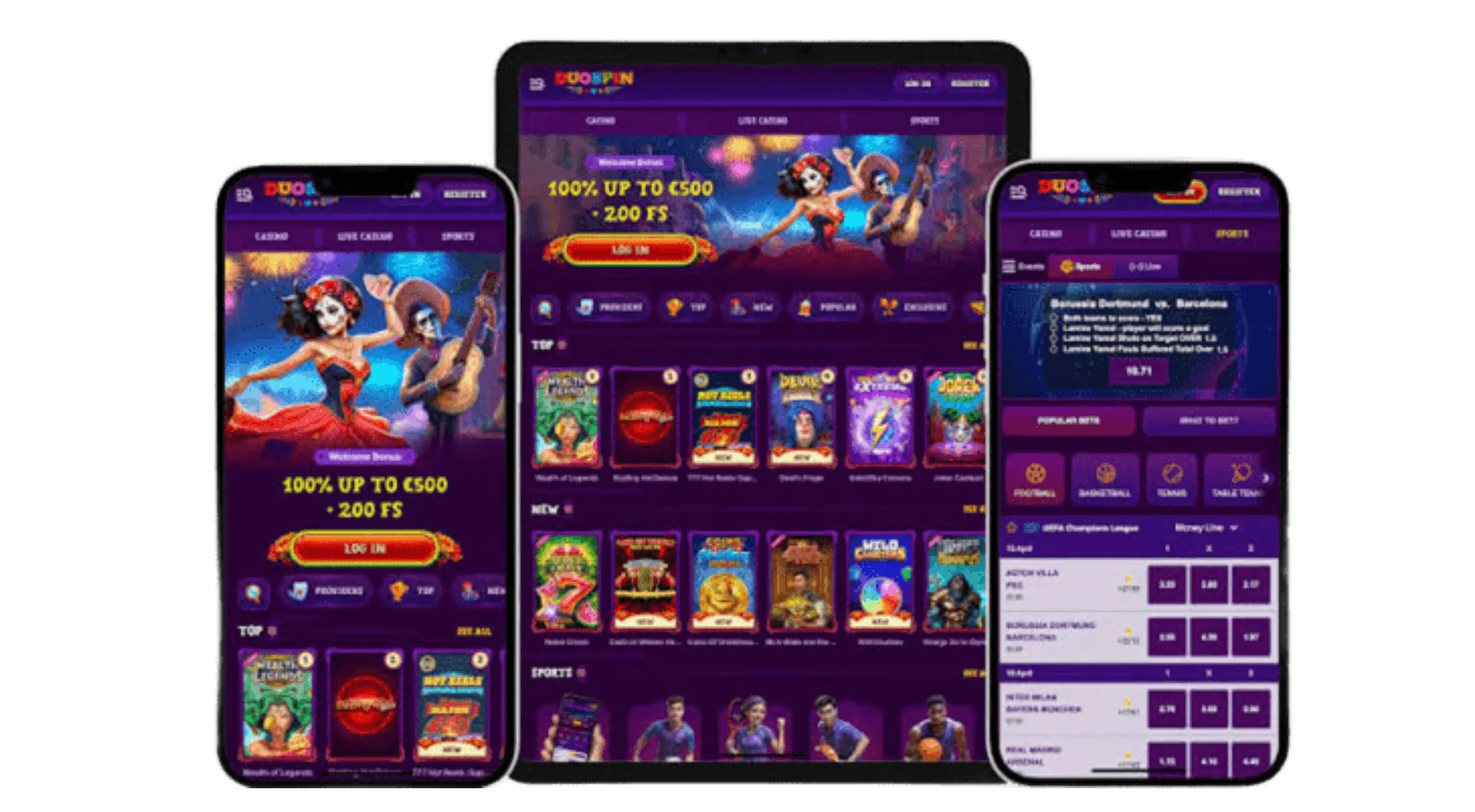 Duospin Casino App Screenshot